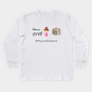 Hands Off Princess Kids Long Sleeve T-Shirt